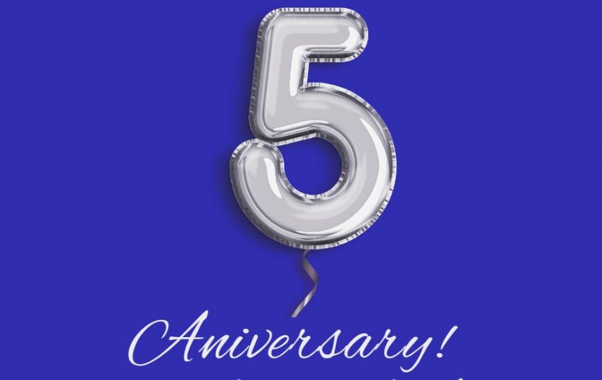 Celebrating 5 years with 5 months of perks!